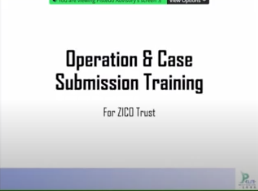 ZICO Operation & Case Submission Training – Mandarin